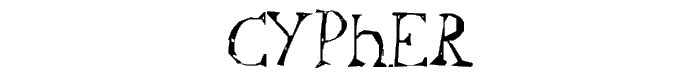 Cypher font