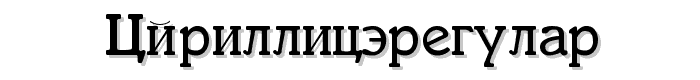 Cyrillic Regular font