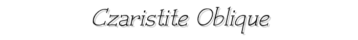 Czaristite%20Oblique font