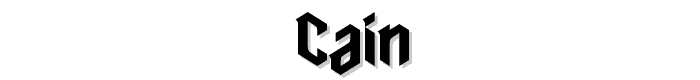 cain font