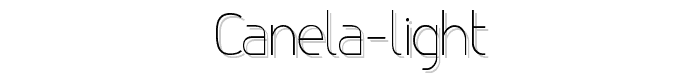 canela-Light font