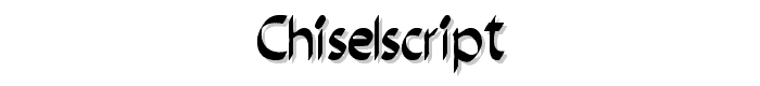 chiselscript font
