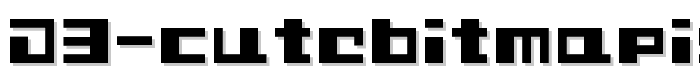 D3 CuteBitMapism TypeB font