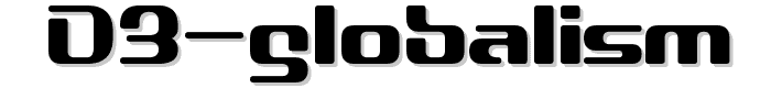 D3 Globalism font