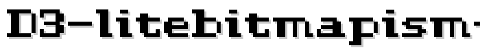 D3 LiteBitMapism Bold Selif font