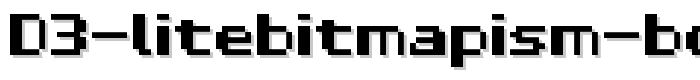 D3 LiteBitMapism Bold font