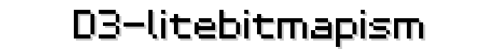 D3 LiteBitMapism font