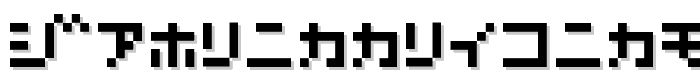 D3 Littlebitmapism Katakana font