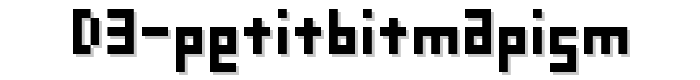 D3%20Petitbitmapism font