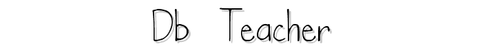 DB%20TEACHER font