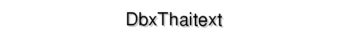 DBX%20ThaiText font