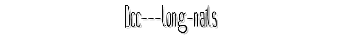 DCC%20%20Long%20nails font