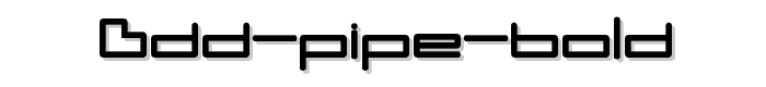 DDD%20Pipe%20Bold font