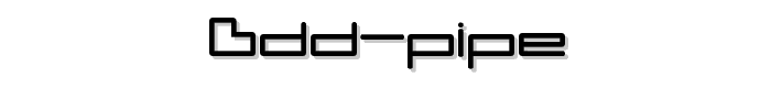 DDD%20Pipe font