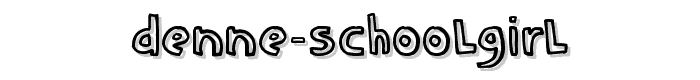 DENNE%20schooLgirL font