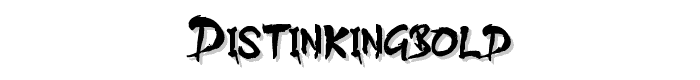 DISTInkingBold font