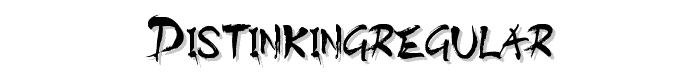 DISTInkingRegular font