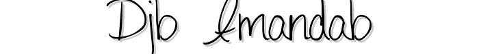 DJB AMANDAB font