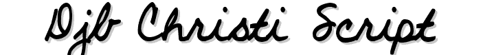 DJB Christi script font