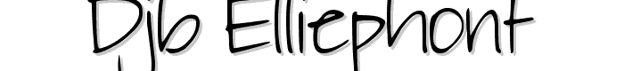 DJB%20Elliephont font