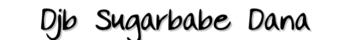 DJB%20SUGARBABE%20DANA font