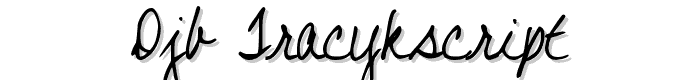 DJB%20TRACYKscript font