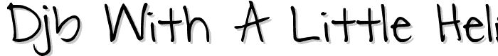 DJB With a Little Help from My font