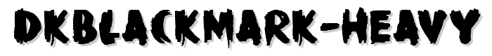 DKBlackMark-Heavy font