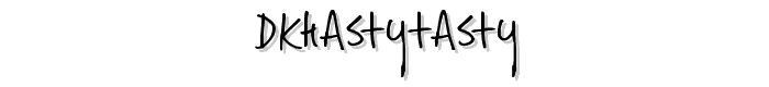 DKHastyTasty font