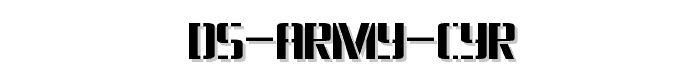 DS Army Cyr font