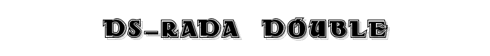 DS Rada_Double font