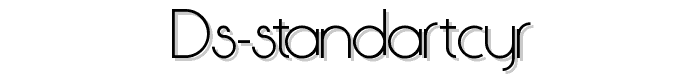 DS StandartCyr font