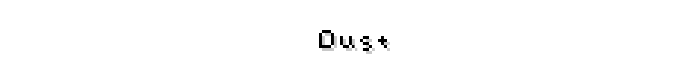 DUST font