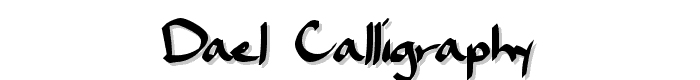 Dael%20Calligraphy font