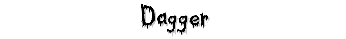 Dagger font