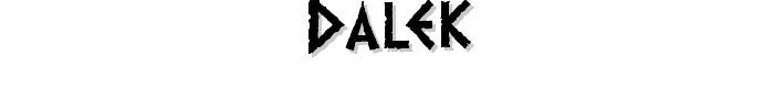 Dalek font