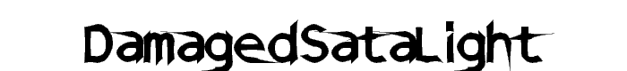 DamagedSataLight font