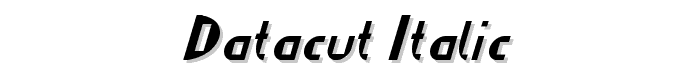 Datacut%20Italic font