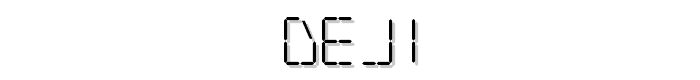 DeJi font