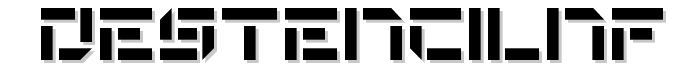 DeStencilNF font