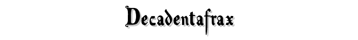 DecadentaFrax font