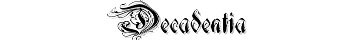 Decadentia font