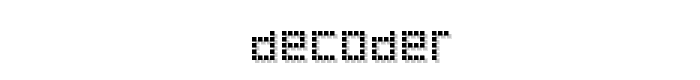 Decoder font