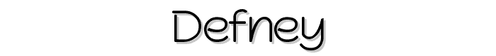 Defney font