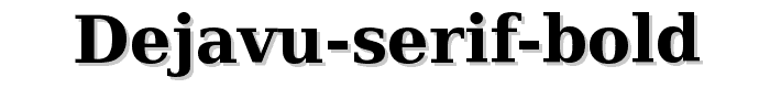DejaVu Serif Bold font