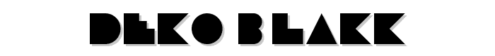 Deko-Blakk font