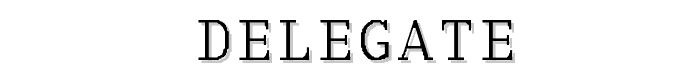 Delegate-Normal font