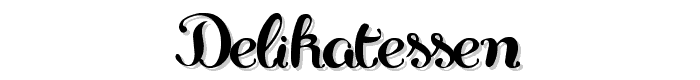 Delikatessen font