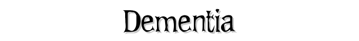 Dementia font