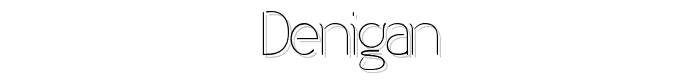 Denigan font